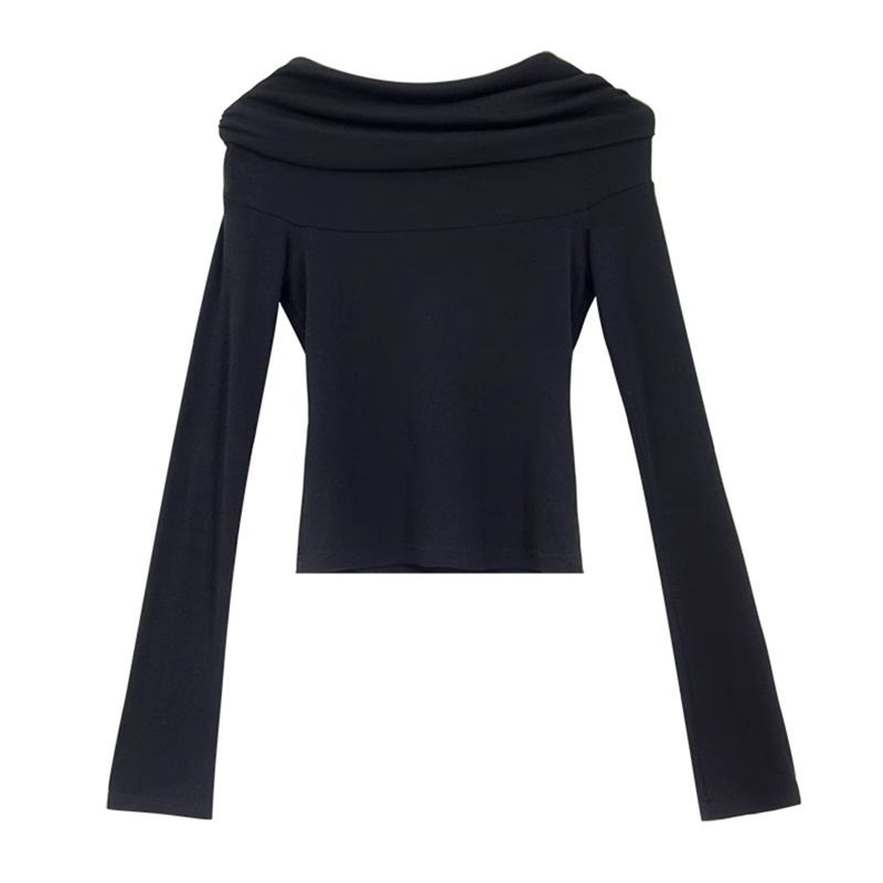 french-one-shoulder-top-slim-fit-off-shoulder-short-sleeve-womens-summer-tee_1 French One-Shoulder Top Slim Fit Off-Shoulder Short Sleeve Women's Summer Tee