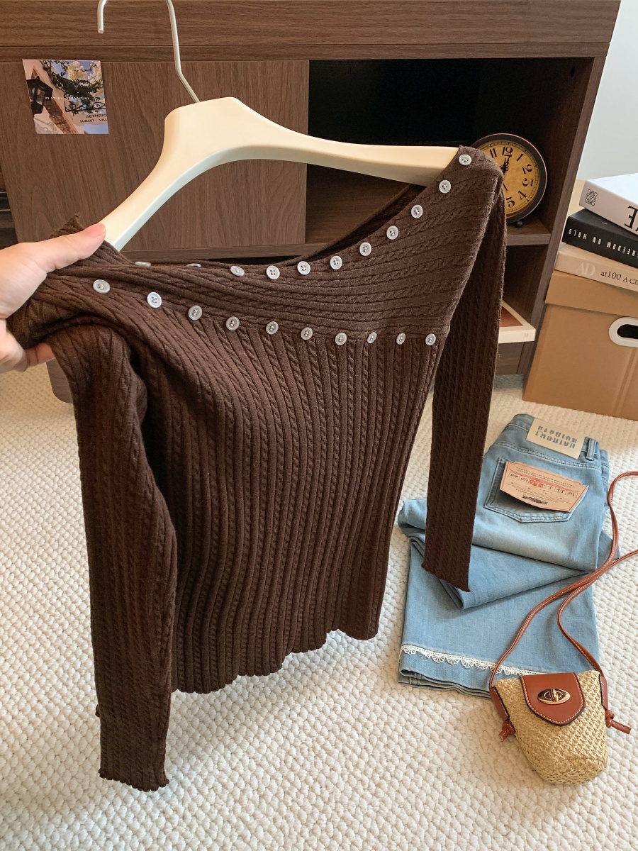 korean-cable-knit-one-shoulder-double-breasted-sweater-women-2026-early-autumn-slim-fit-base-layer-top_1 Korean Cable Knit One Shoulder Double Breasted Sweater Women 2026 Early Autumn Slim Fit Base Layer Top